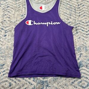 Champion Mesh Tank in Deep Purple